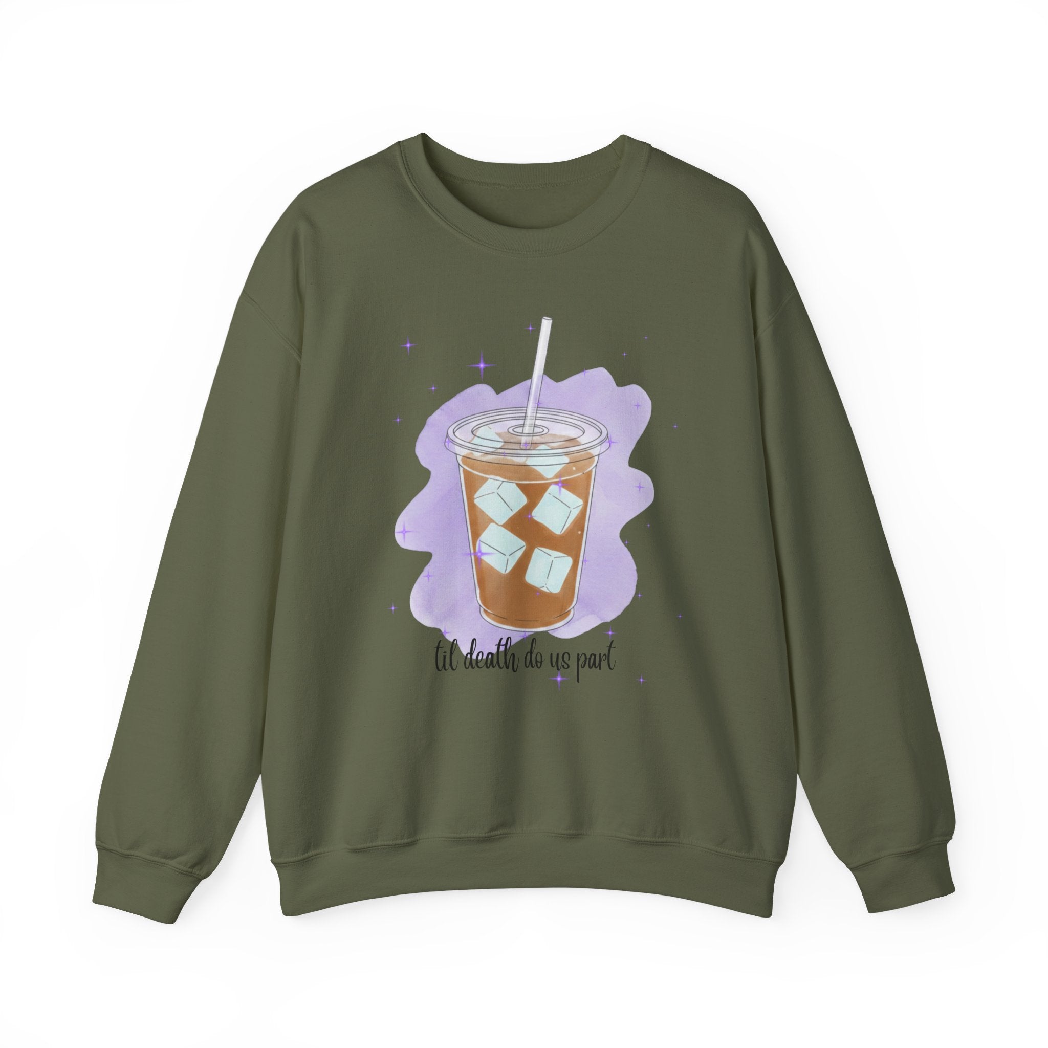 Iced Coffee Til Death Do Us Part Crewneck Sweatshirt
