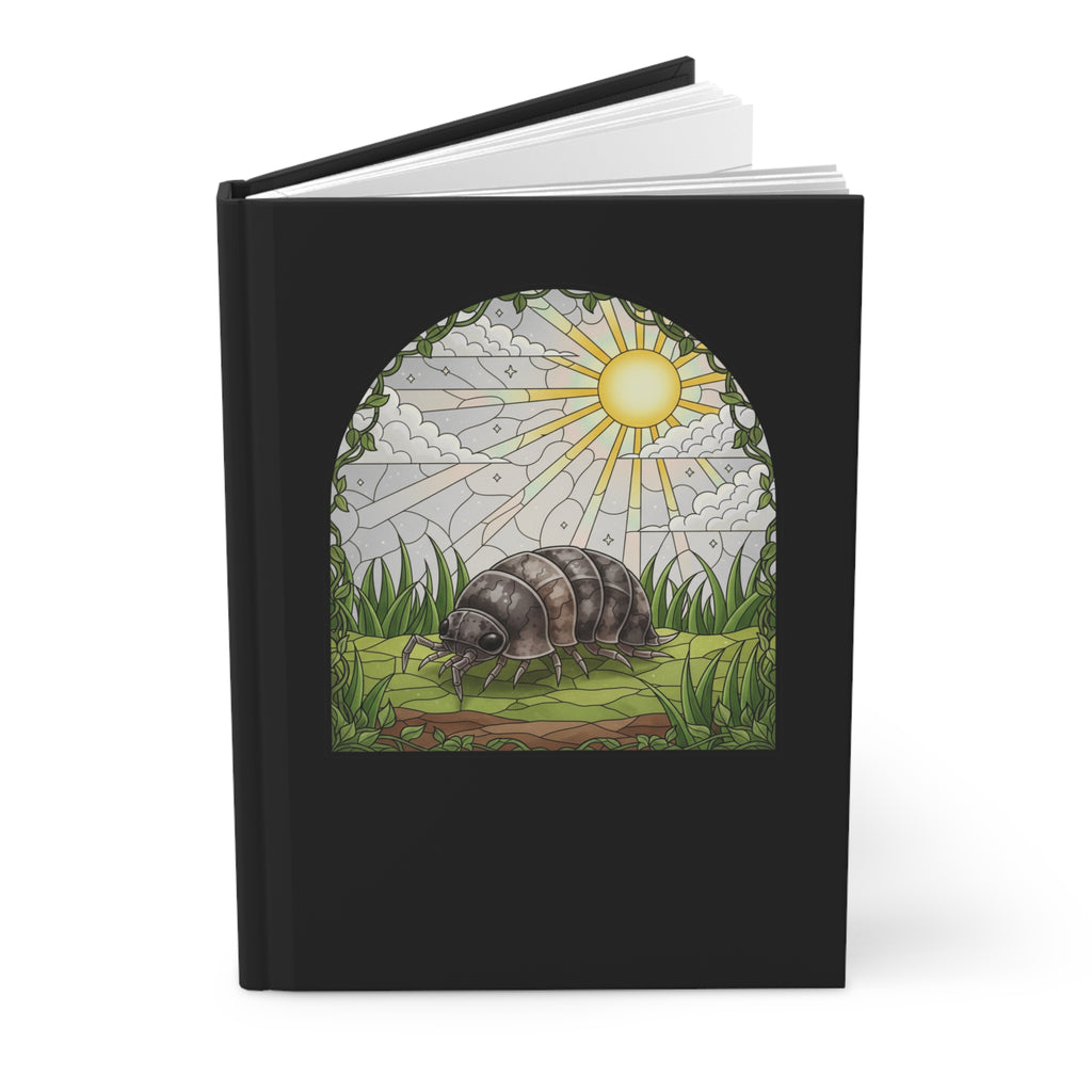 Rollie Pollie Stained-Glass Hardcover Journal | Cute Isopod Notebook