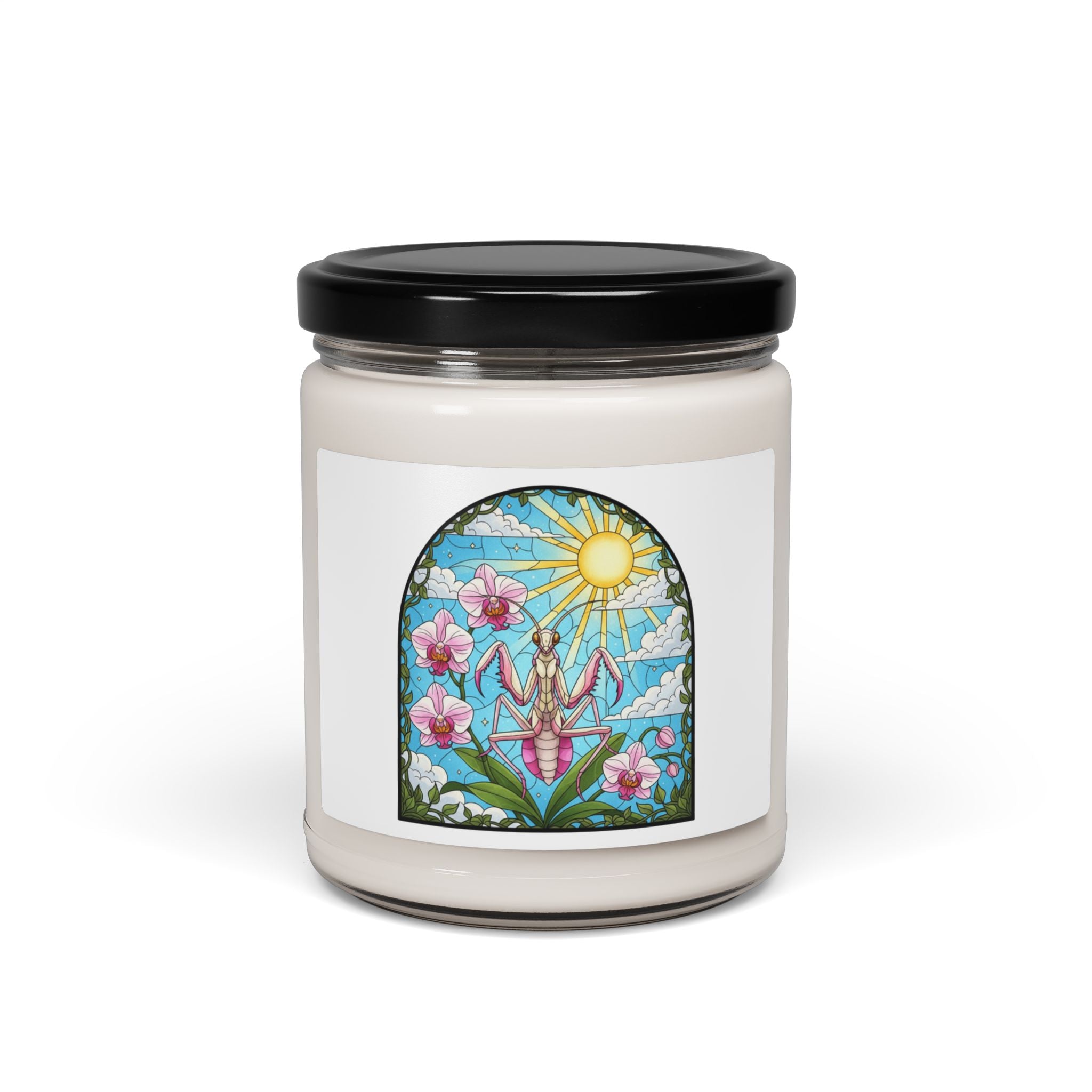 Orchid Praying Mantis Scented Soy Candle 9oz