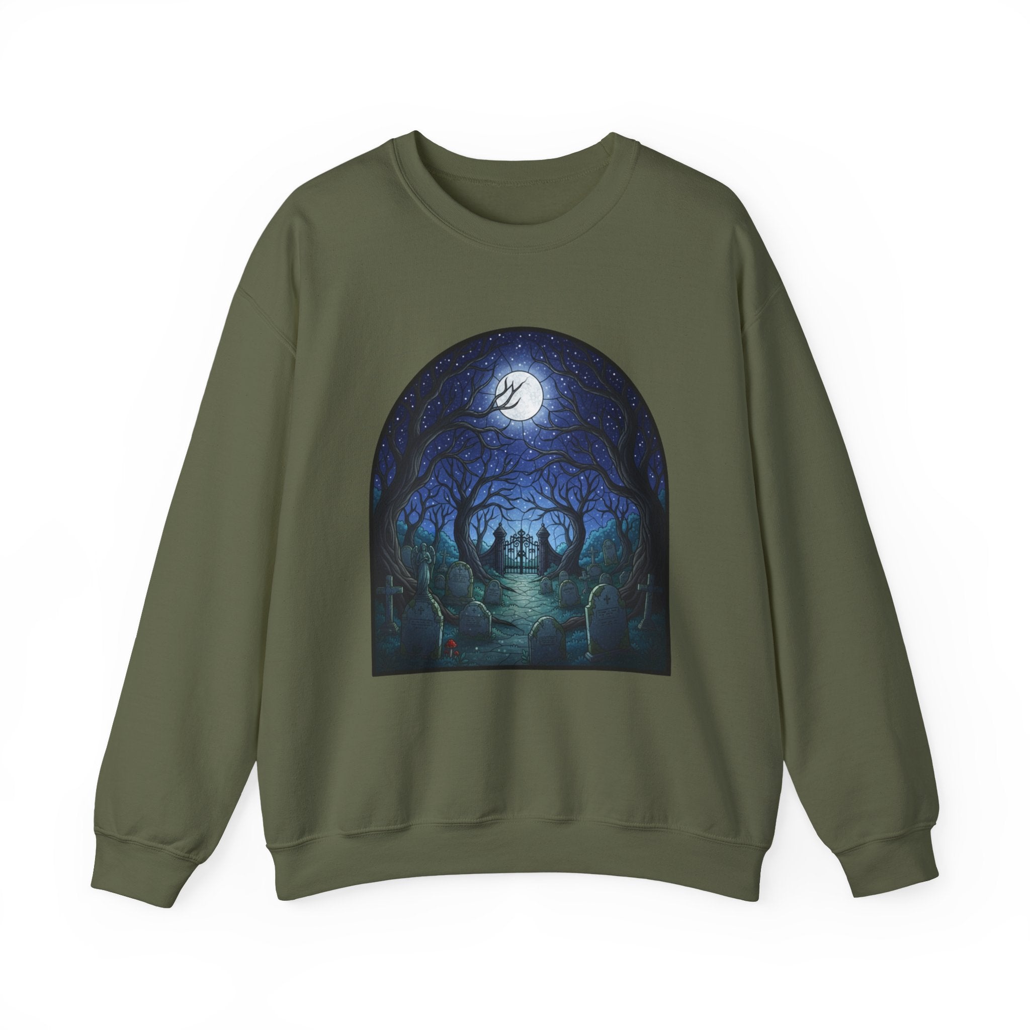 Moonlit Graveyard Crewneck Sweatshirt