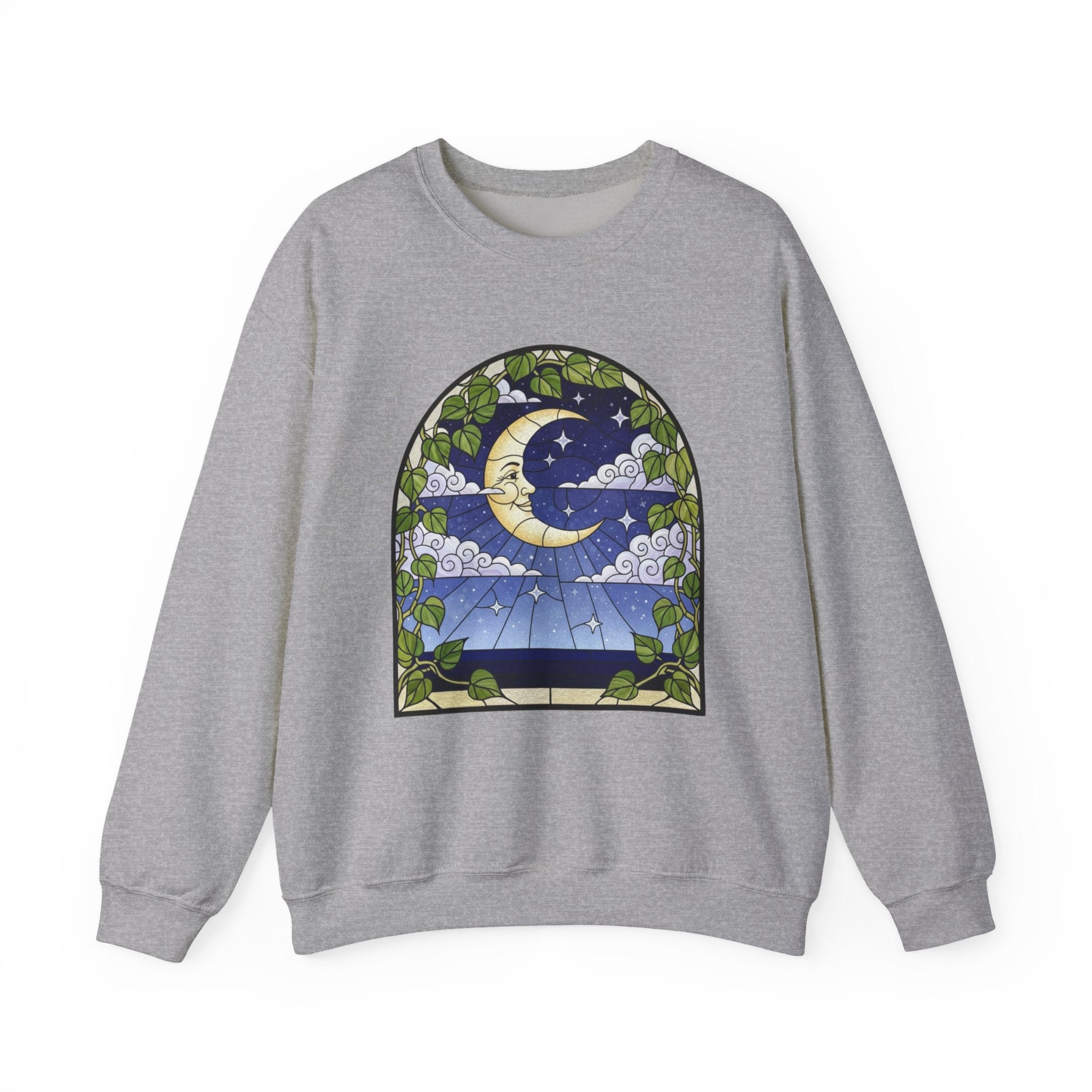 Celestial Stained Glass Window Crewneck Sweatshirt