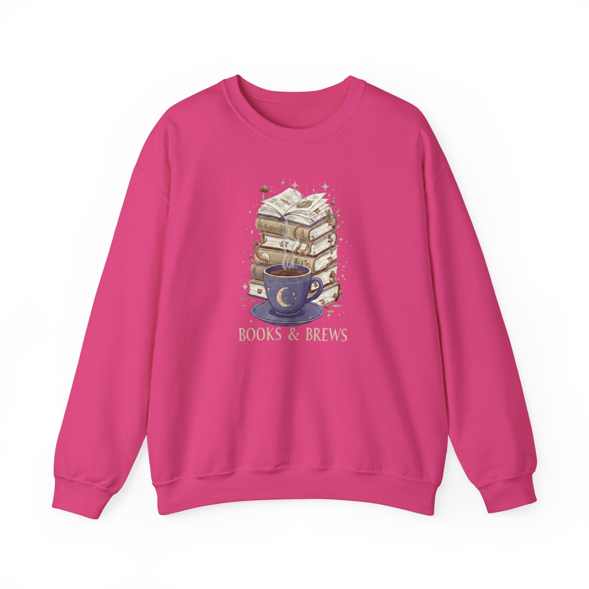 Books & Brews Sweatshirt | Cozy Book Lover Coffee Crewneck