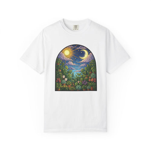 Celestial Houseplant Stained Glass T-Shirt