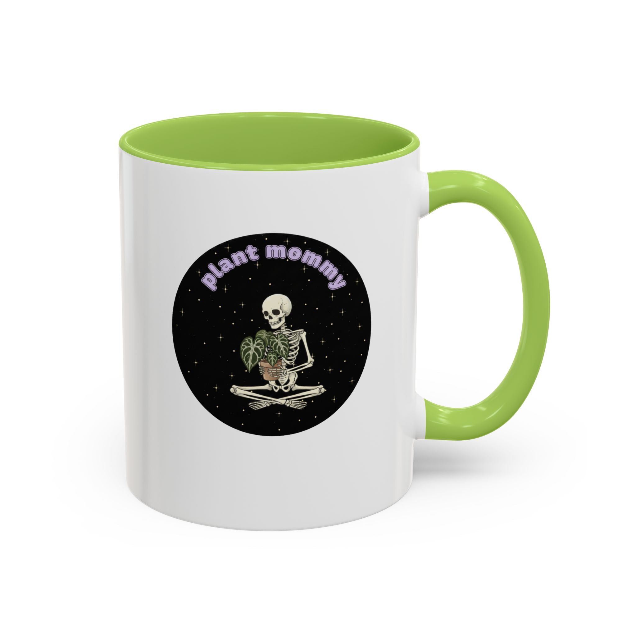 Plant Mommy Coffee Mug | Skeleton with Potted Plant (11/15oz)