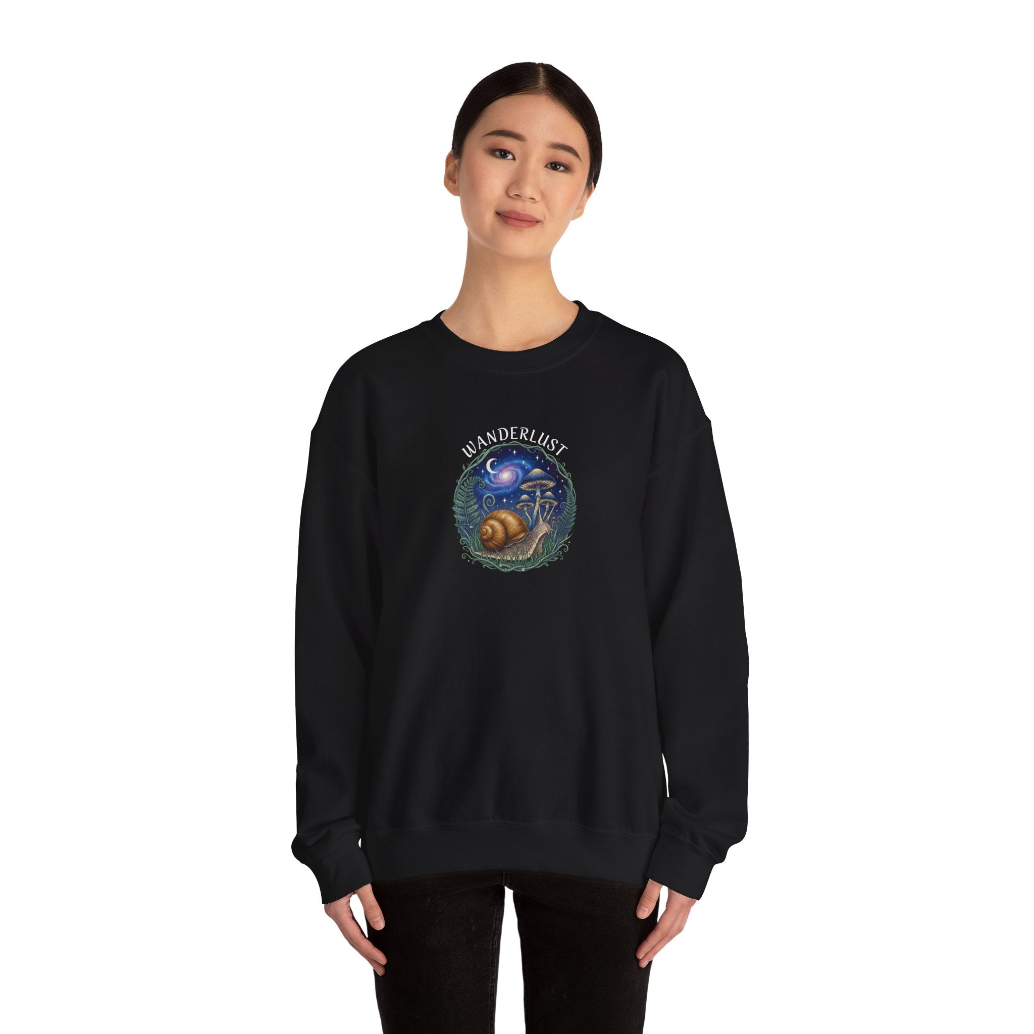 Snail Wanderlust Crewneck Sweatshirt | Cozy Pullover