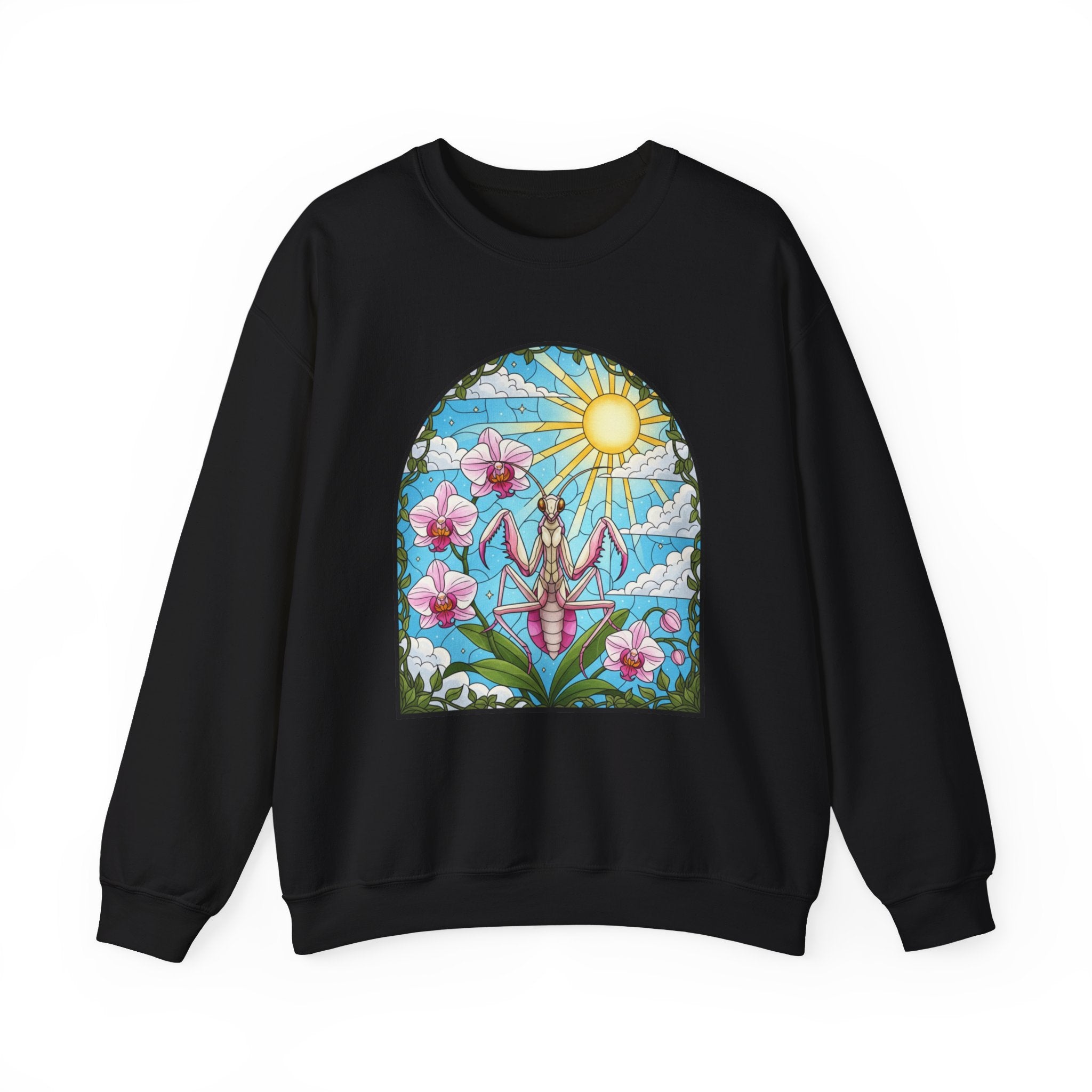 Praying Mantis Stained Glass Sweatshirt