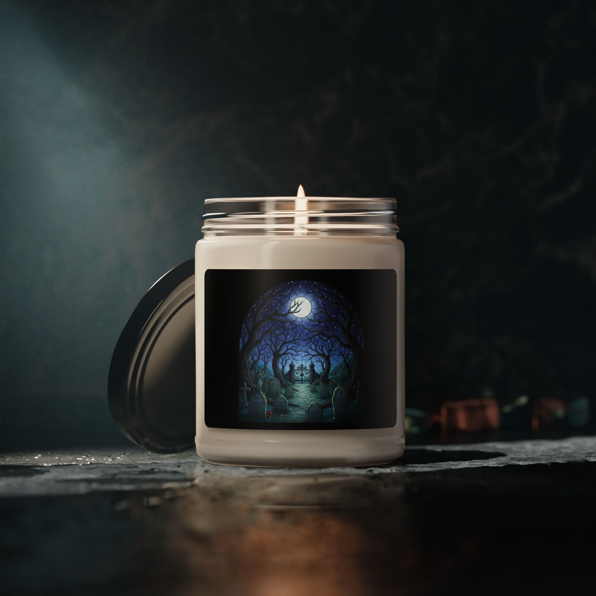 Moonlit Graveyard Scented Soy Candle 9oz