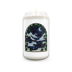 Moonlit Stained Glass Bats & Pothos Scented Soy Candle 13.75oz
