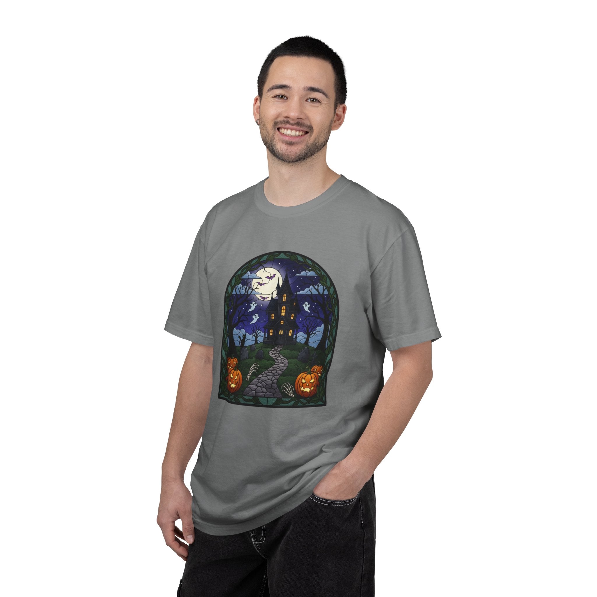 Halloween Haunted House T-Shirt | Spooky Night Tee