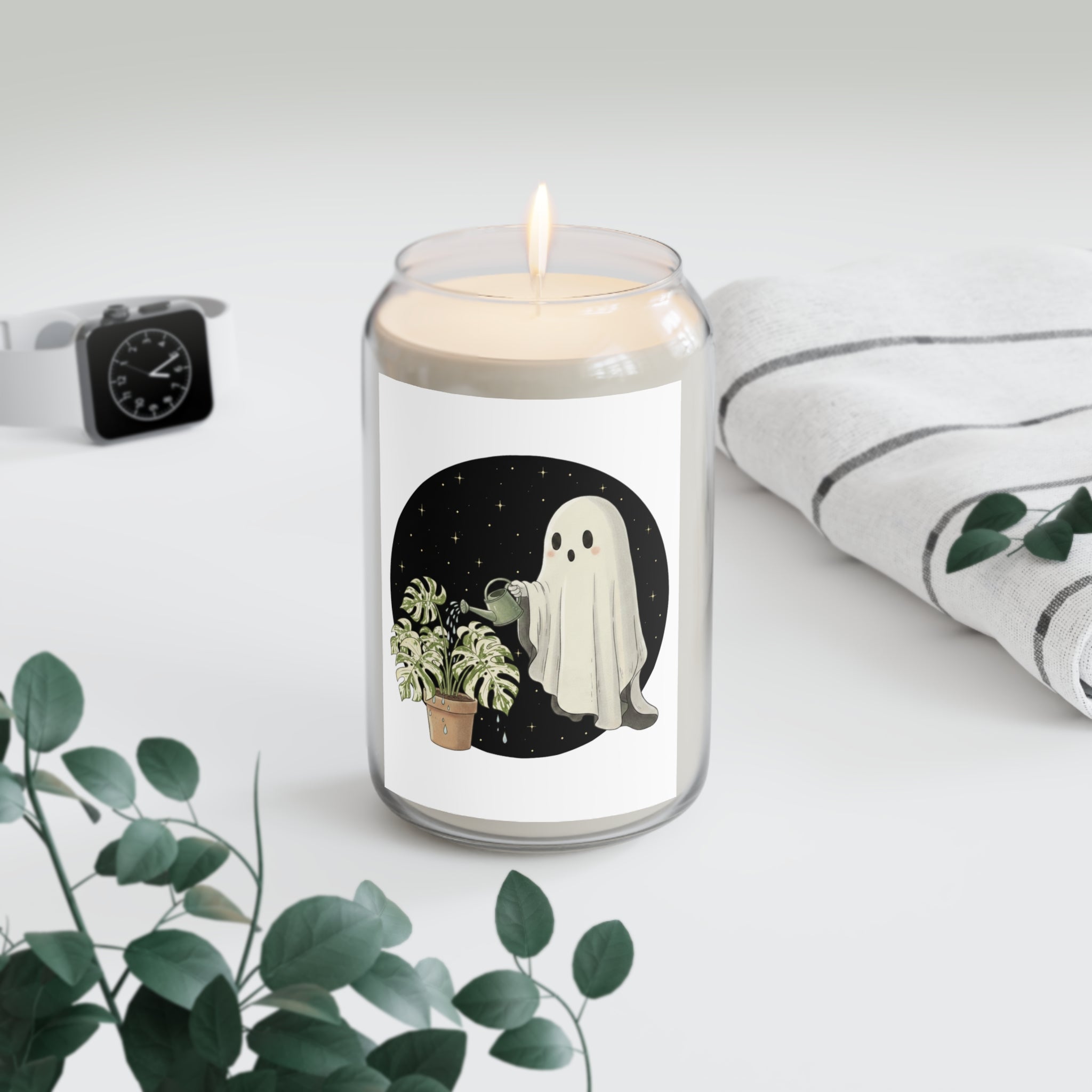 Ghostly Plant Care Scented Soy Candle 13.75 oz