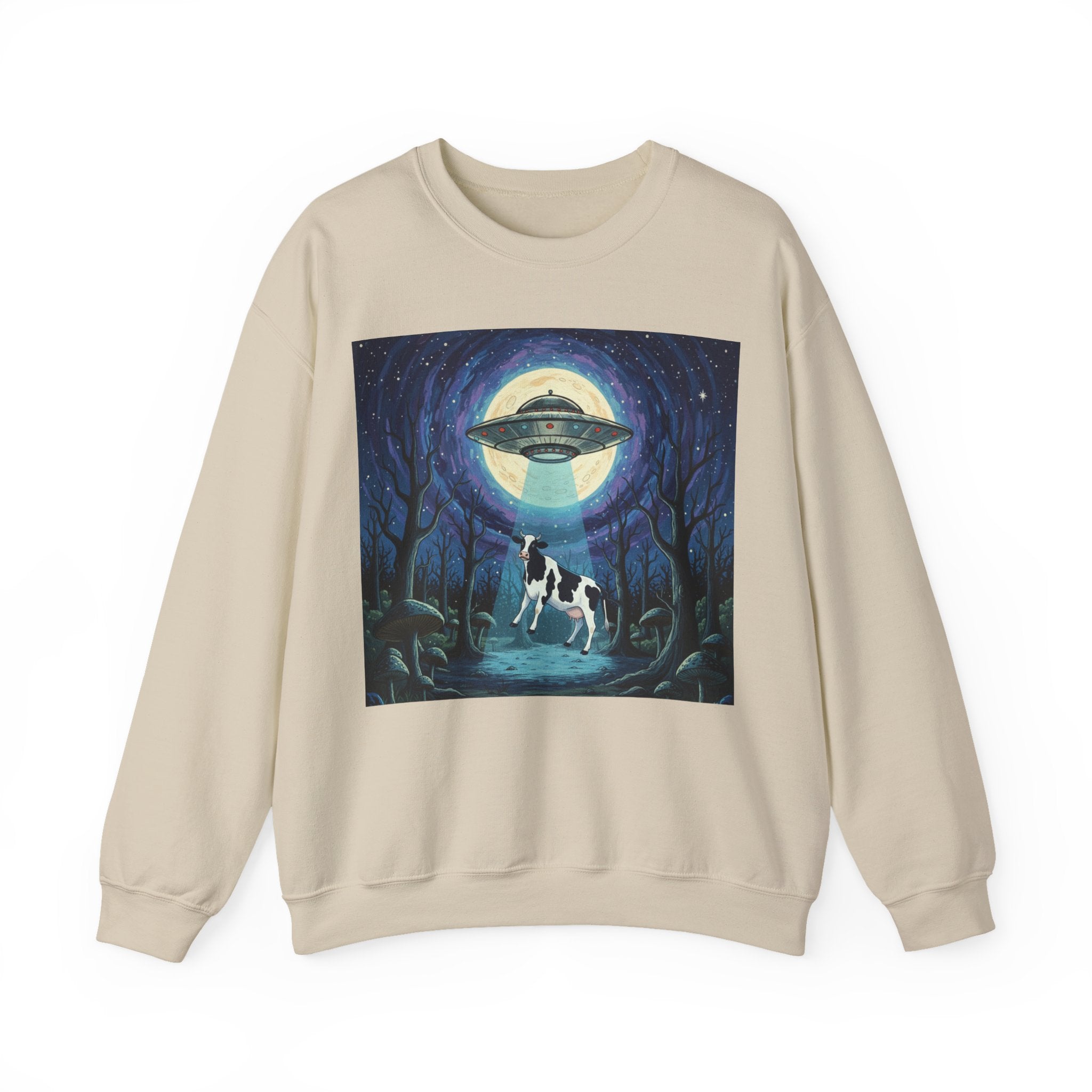 UFO Cow Abduction Crewneck Sweatshirt