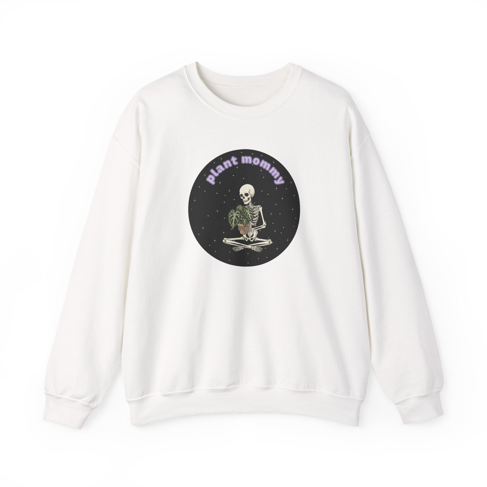 Plant Mommy Sweatshirt | Skeleton with Anthurium Plant Retro