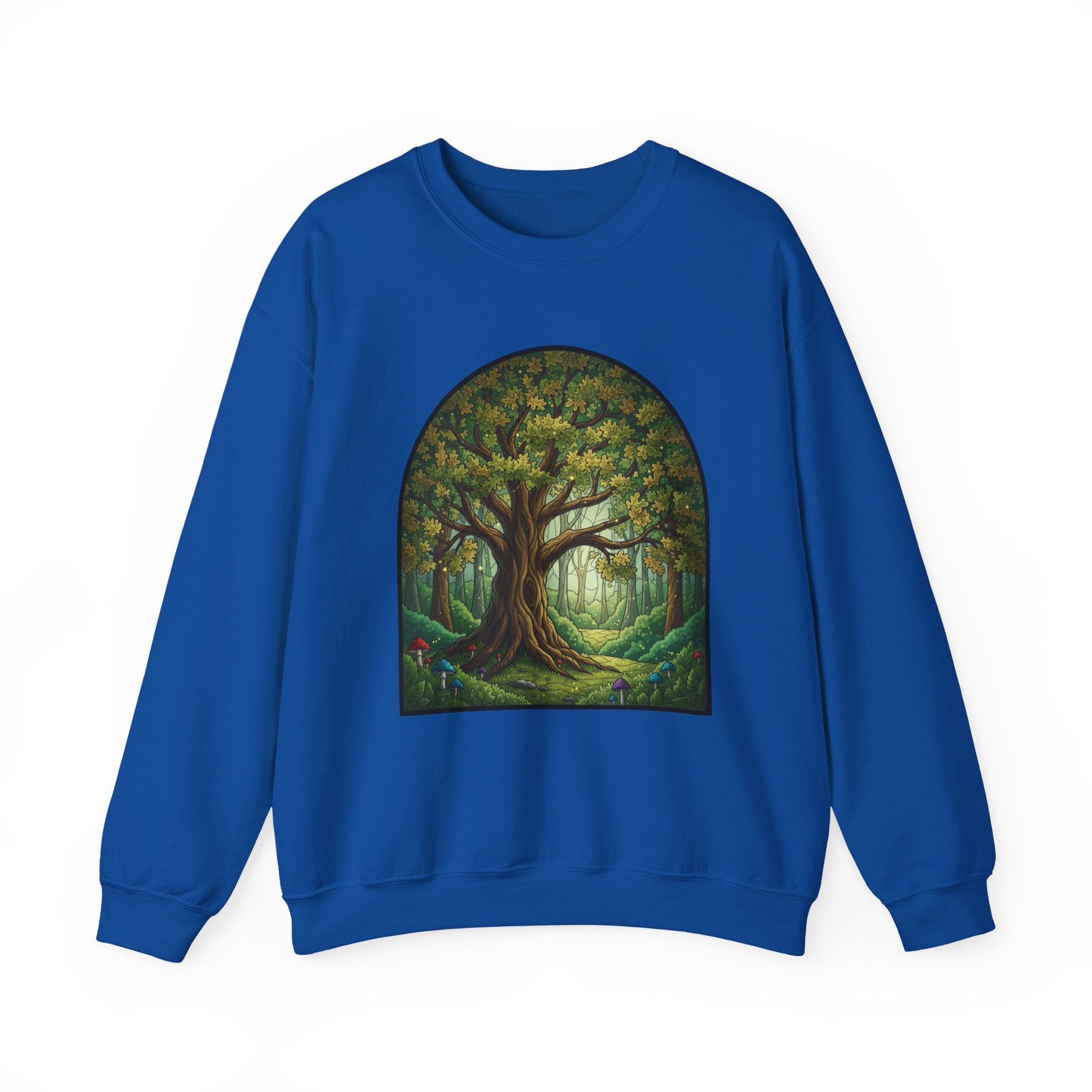 Enchanted Forest Tree Sweatshirt | Mystical Woodland Crewneck