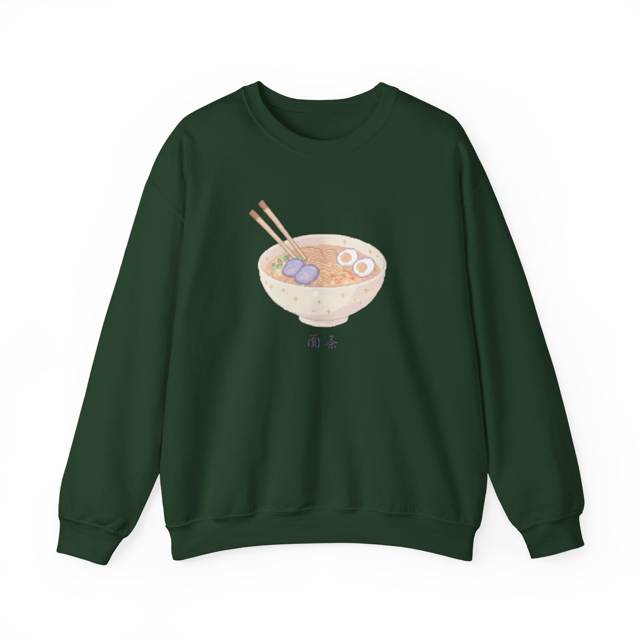 Pixelated Ramen Bowl Crewneck Sweatshirt