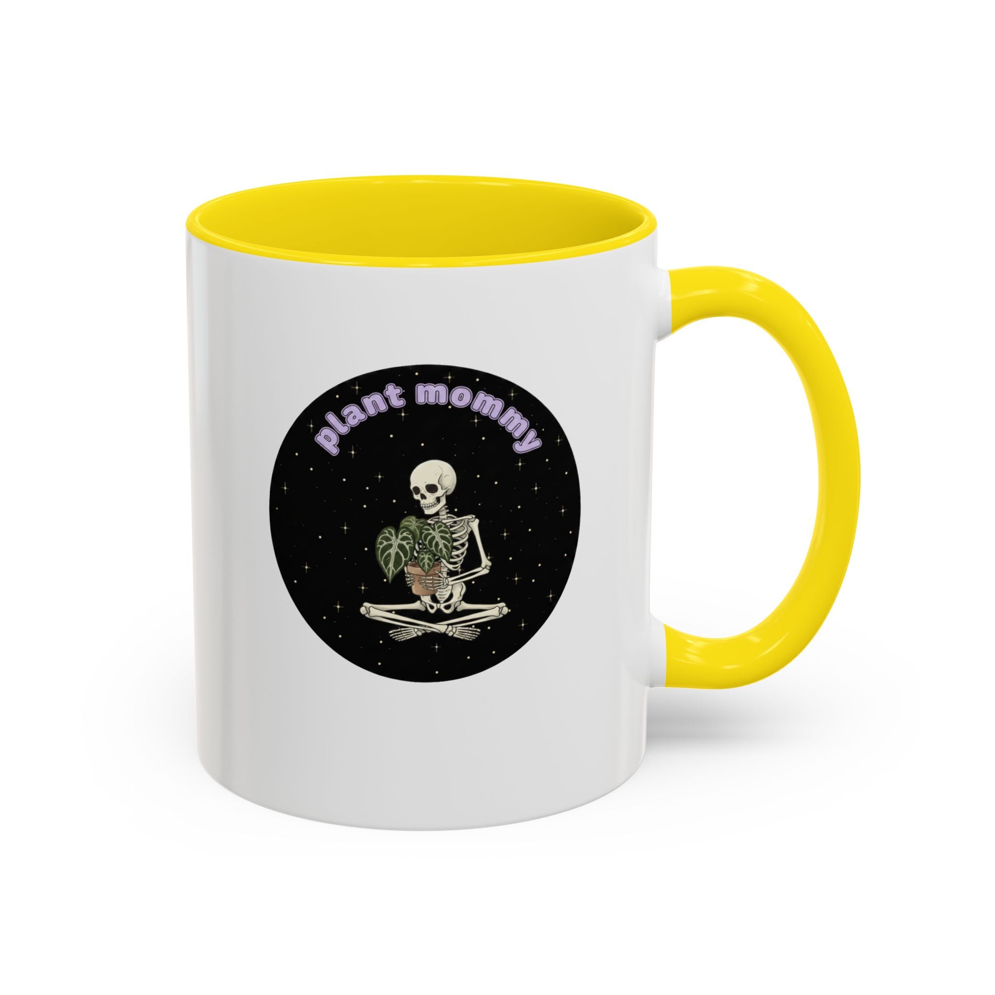 Plant Mommy Coffee Mug | Skeleton with Potted Plant (11/15oz)