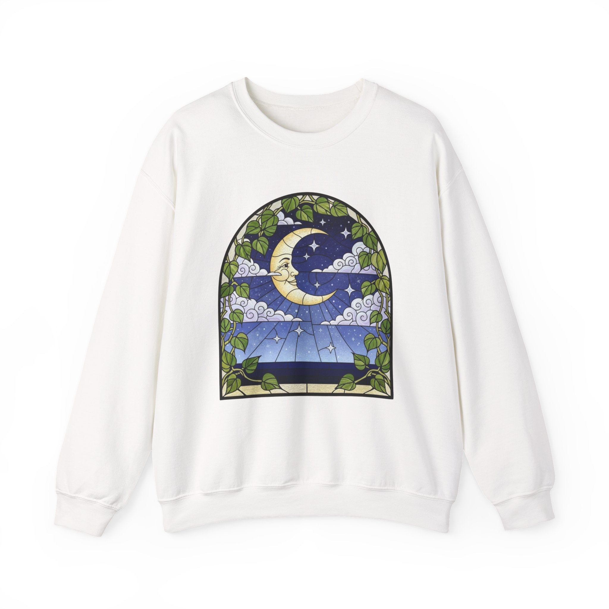 Celestial Stained Glass Window Crewneck Sweatshirt