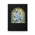 Bee Window Hardcover Journal | Stained Glass Sun & Sky Notebook