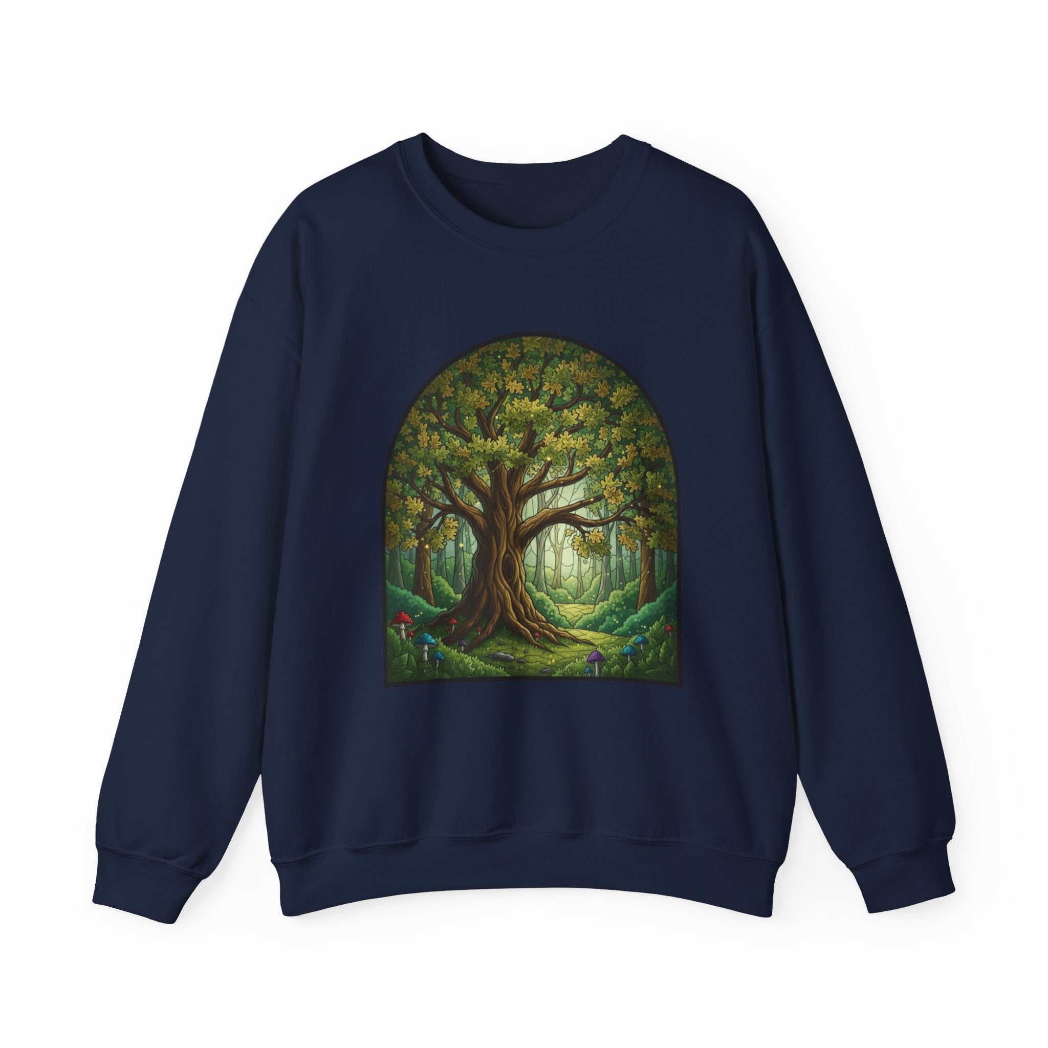 Enchanted Forest Tree Sweatshirt | Mystical Woodland Crewneck
