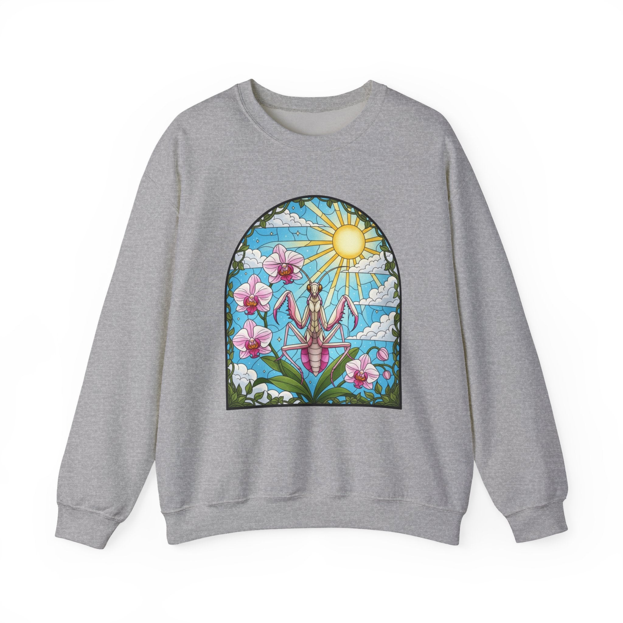 Praying Mantis Stained Glass Sweatshirt