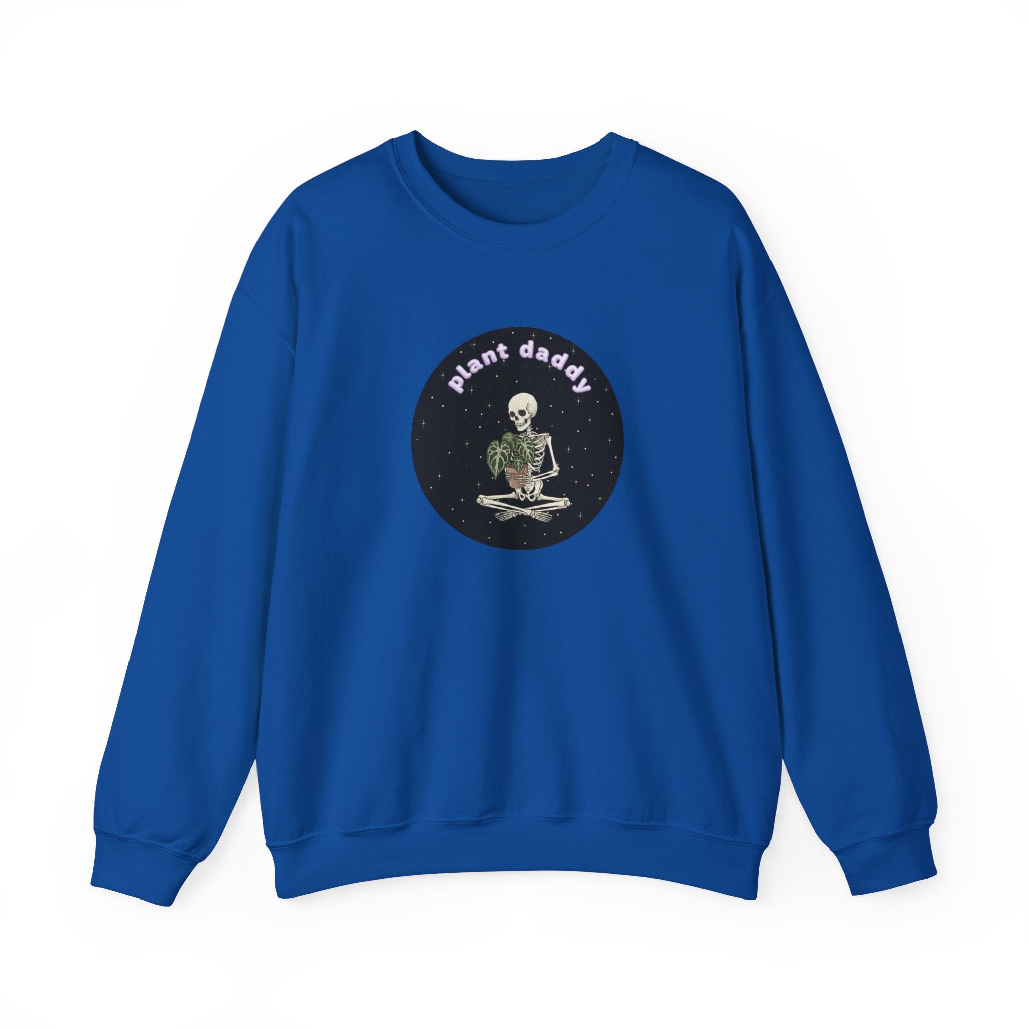 Plant Daddy Crewneck Sweatshirt | Retro Skeleton Plant Pullover