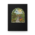 Garden Path Hardcover Journal | Stained-Glass Vegetable Garden Notebook