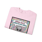 Aliens Don't Believe in You Either | Pastel Retro Crewneck Sweatshirt