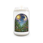 Celestial Houseplant Garden Stained Glass Art Scented Soy Candle 13.75 oz