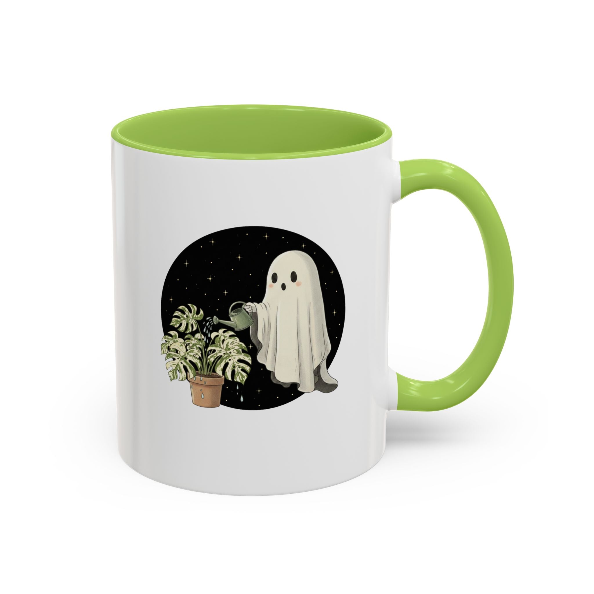 Ghost Plant Lover Coffee Mug | Cute Ghost Watering Houseplants (11/15oz)