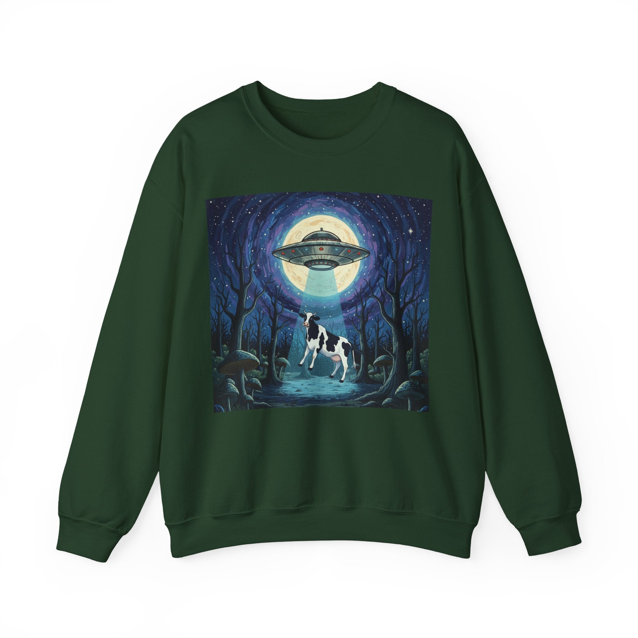 UFO Cow Abduction Crewneck Sweatshirt