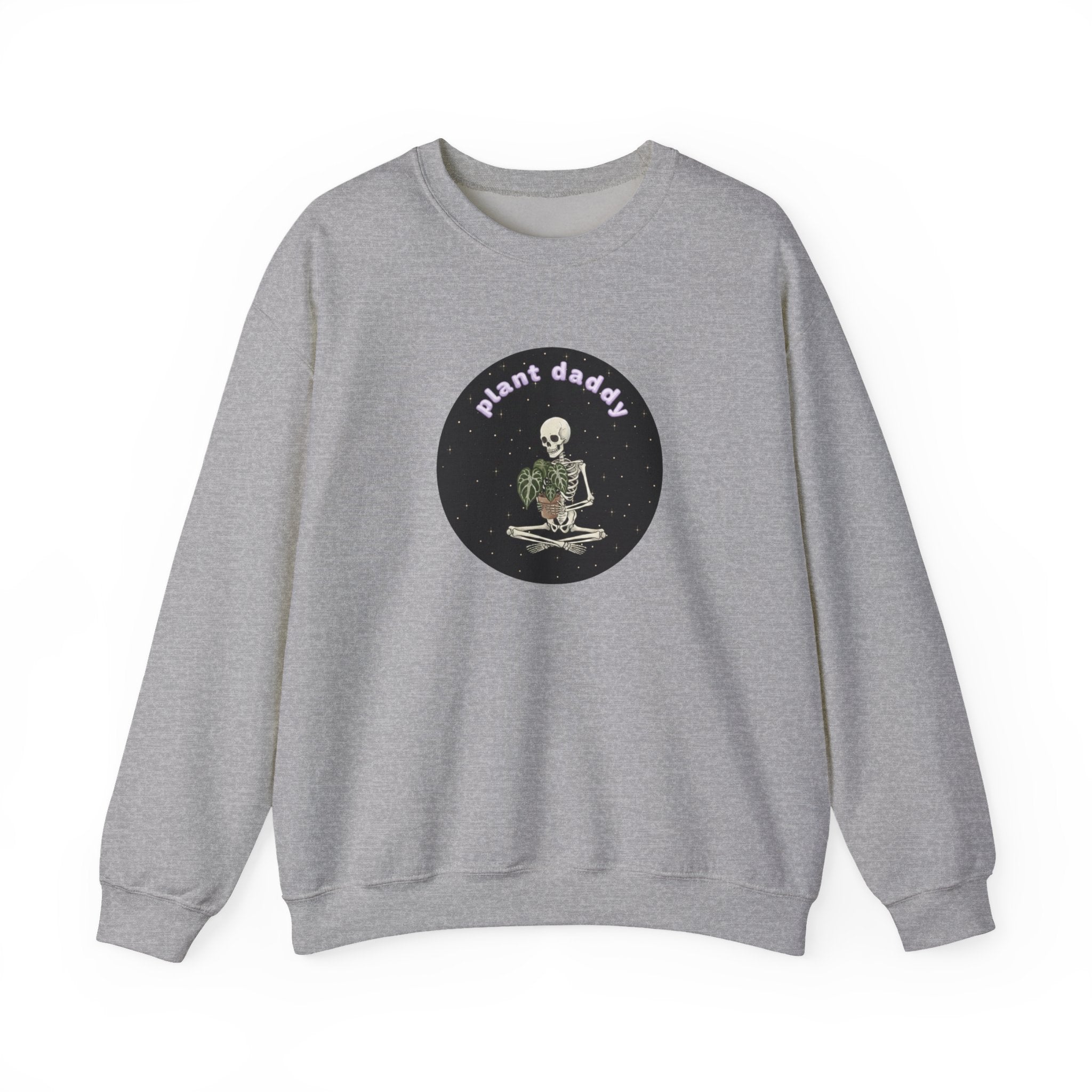 Plant Daddy Crewneck Sweatshirt | Retro Skeleton Plant Pullover