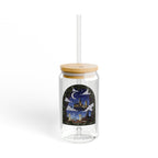 Magical Castle Glass Sipper | 16oz Eco Bamboo Lid Tumbler with Plastic Straw