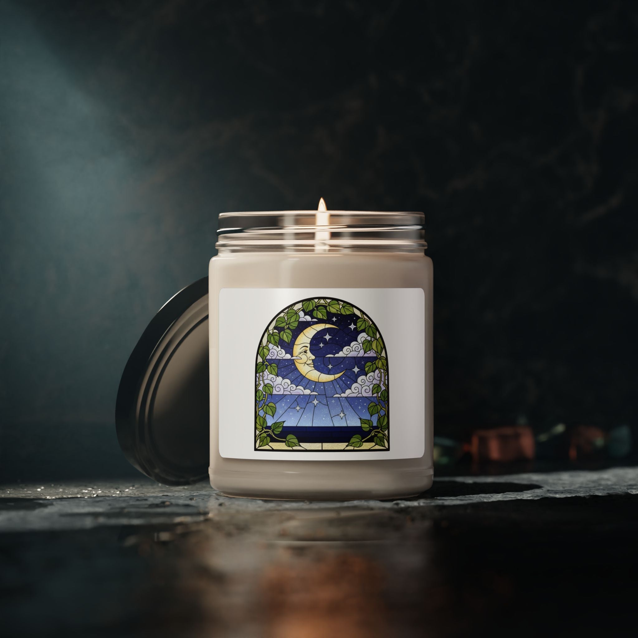 Celestial Stained Glass Night Sky Scented Soy Candle 9oz