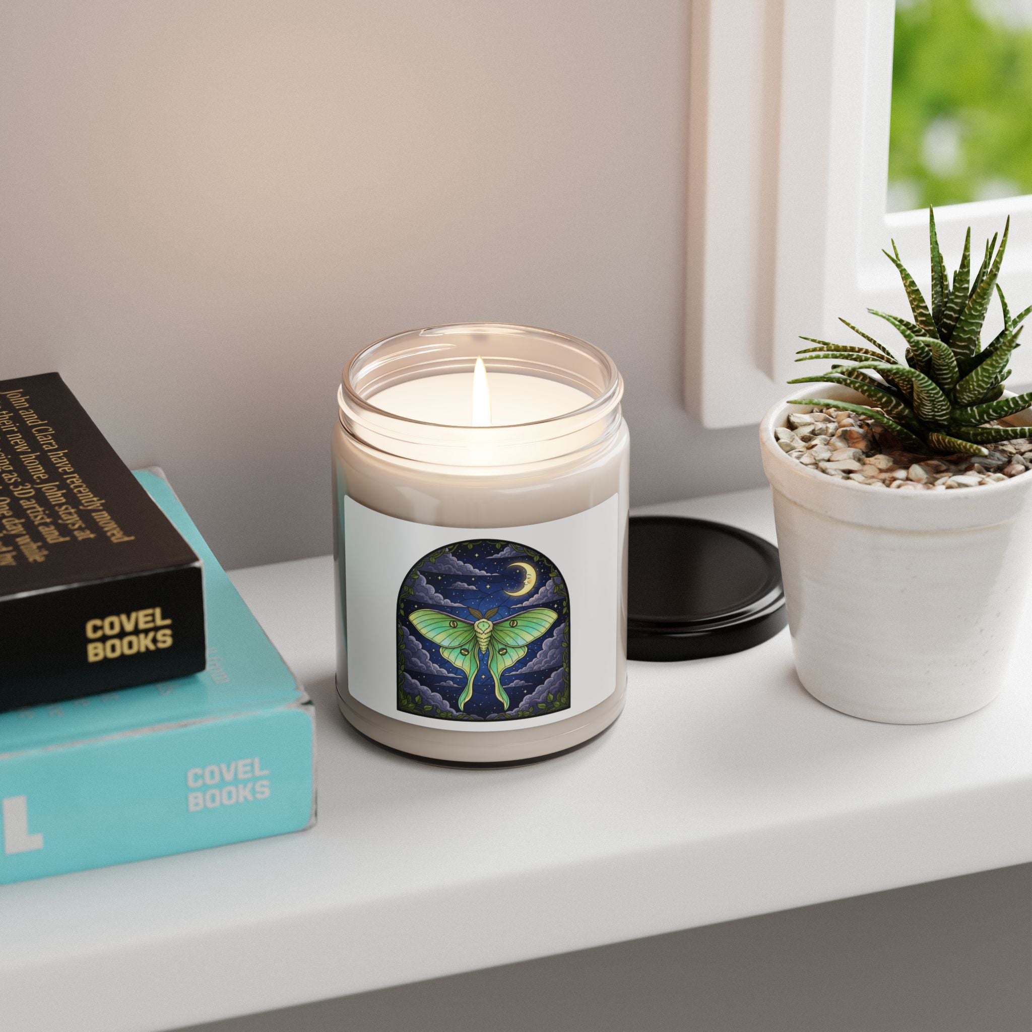 Luna Moth Scented Soy Candle 9oz