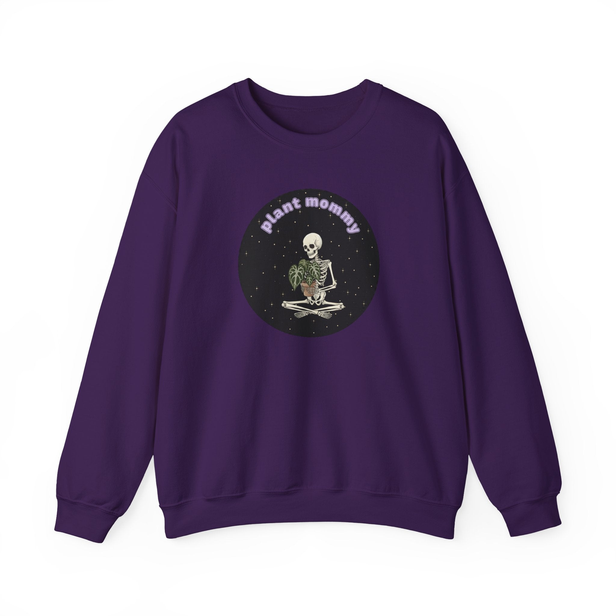 Plant Mommy Sweatshirt | Skeleton with Anthurium Plant Retro