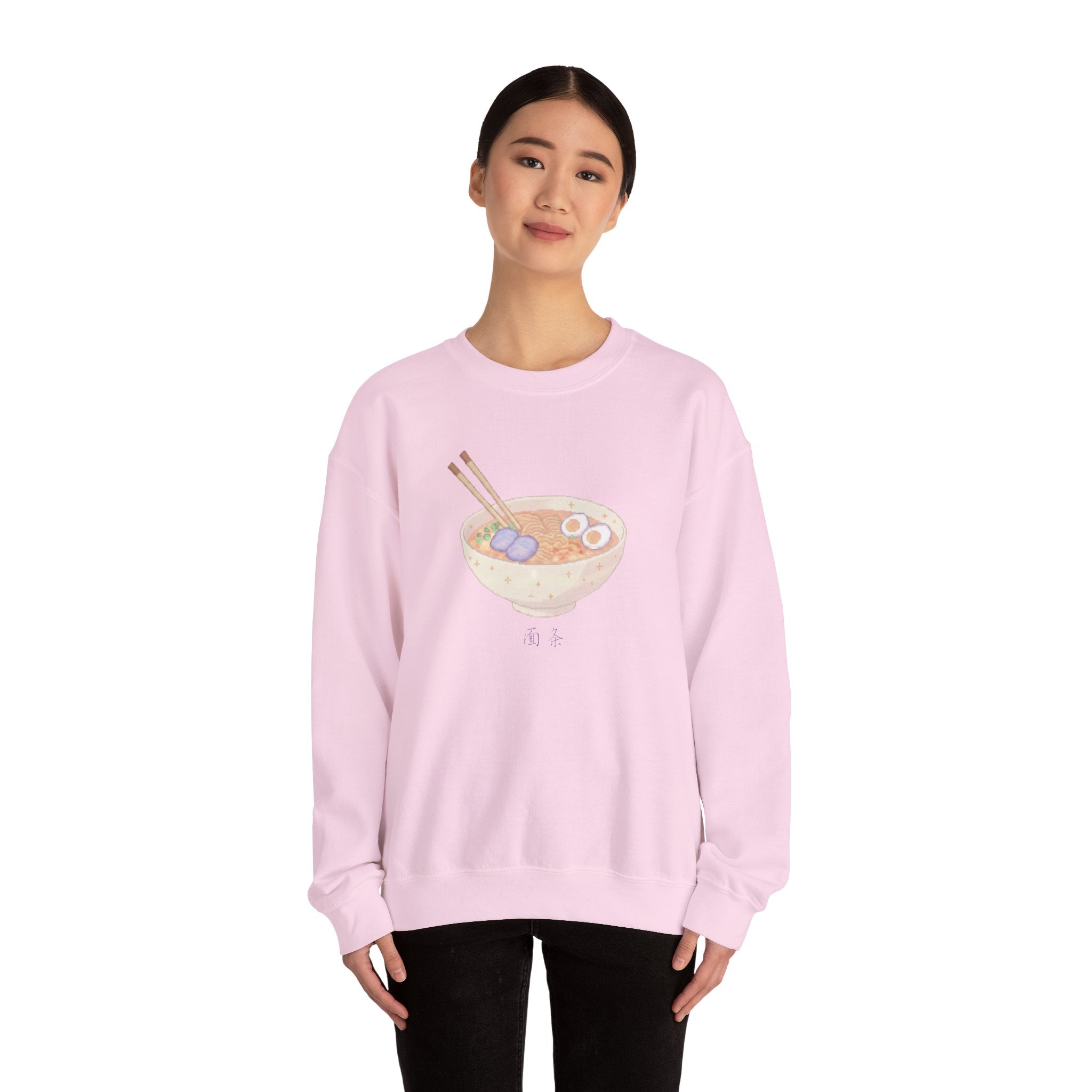 Pixelated Ramen Bowl Crewneck Sweatshirt