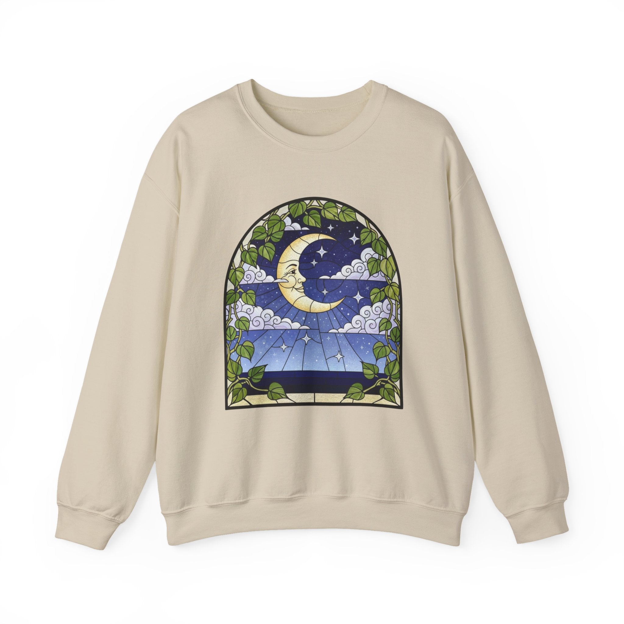 Celestial Stained Glass Window Crewneck Sweatshirt