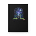 Mystic Night Tea Hardcover Journal | Moonlit Window Illustration