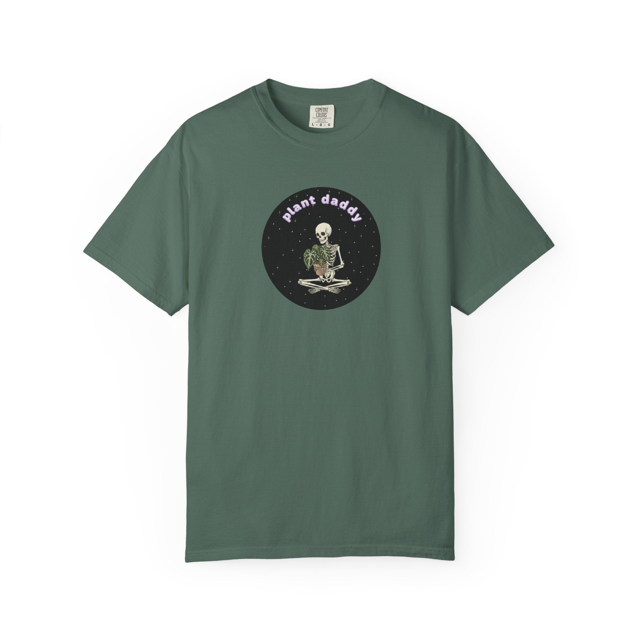 Plant Daddy T-Shirt | Skeleton Holding Plant Tee