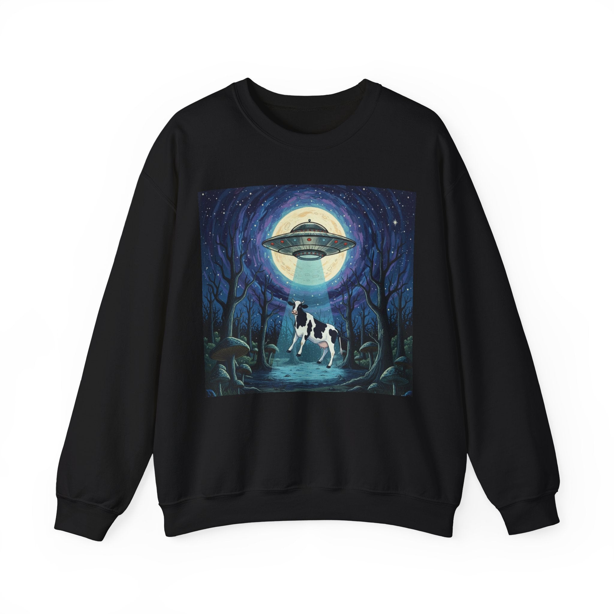 UFO Cow Abduction Crewneck Sweatshirt