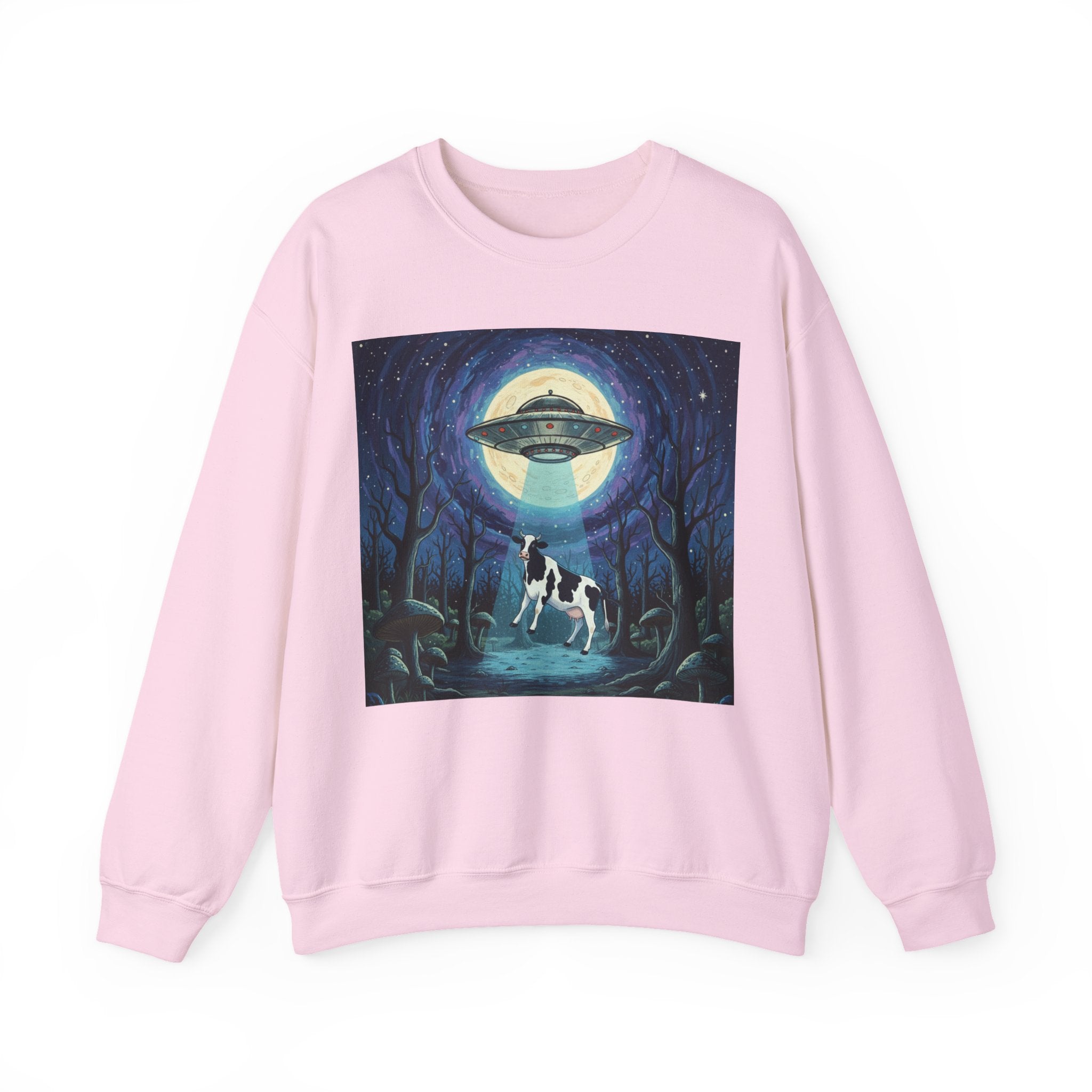 UFO Cow Abduction Crewneck Sweatshirt