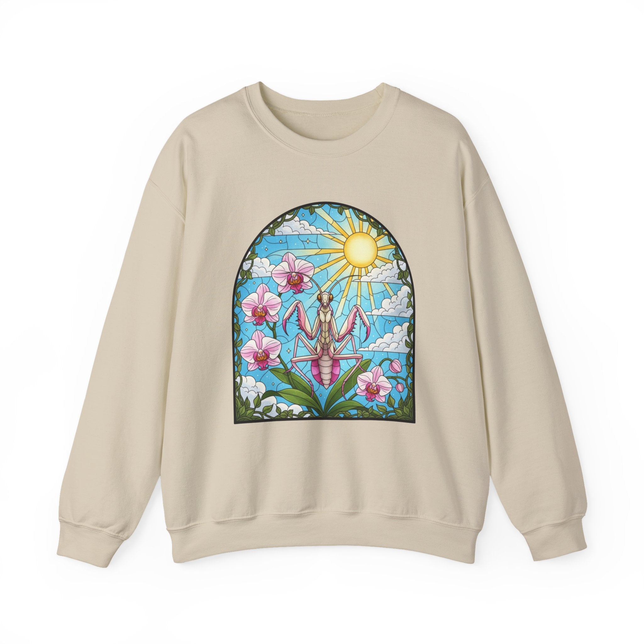Praying Mantis Stained Glass Sweatshirt