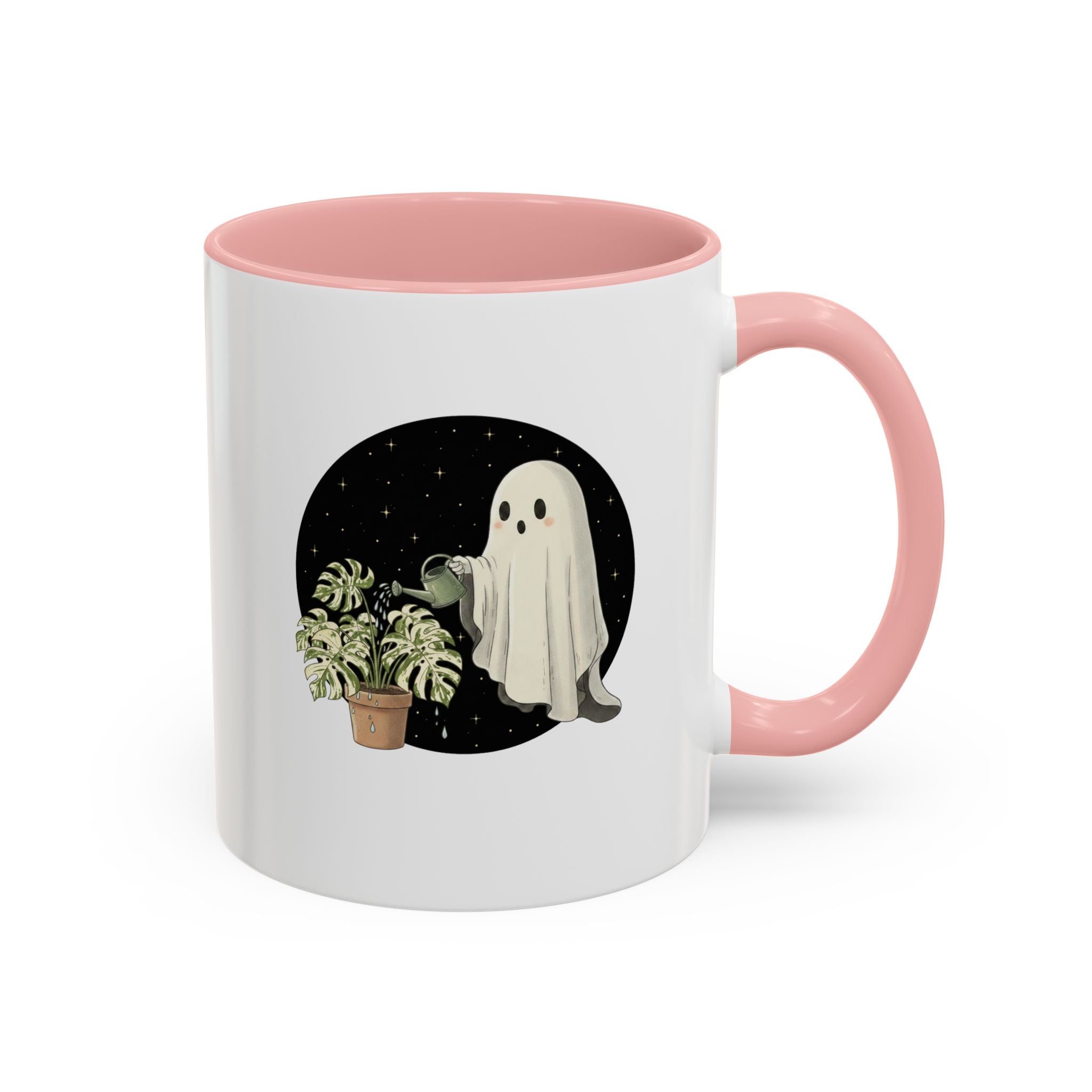 Ghost Plant Lover Coffee Mug | Cute Ghost Watering Houseplants (11/15oz)