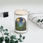 Celestial Houseplant Garden Stained Glass Art Scented Soy Candle 13.75 oz
