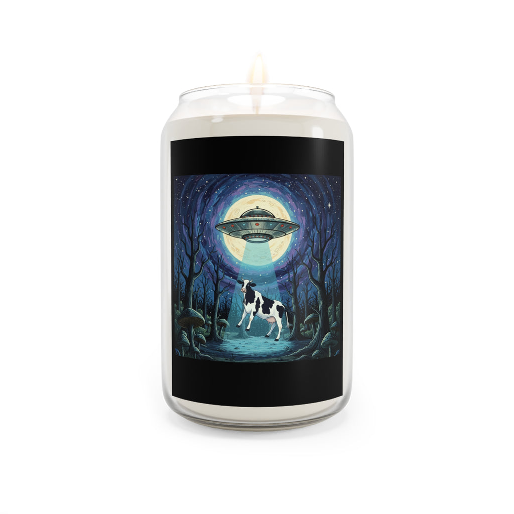 UFO Cow Abduction Scented Soy Candle 13.75oz