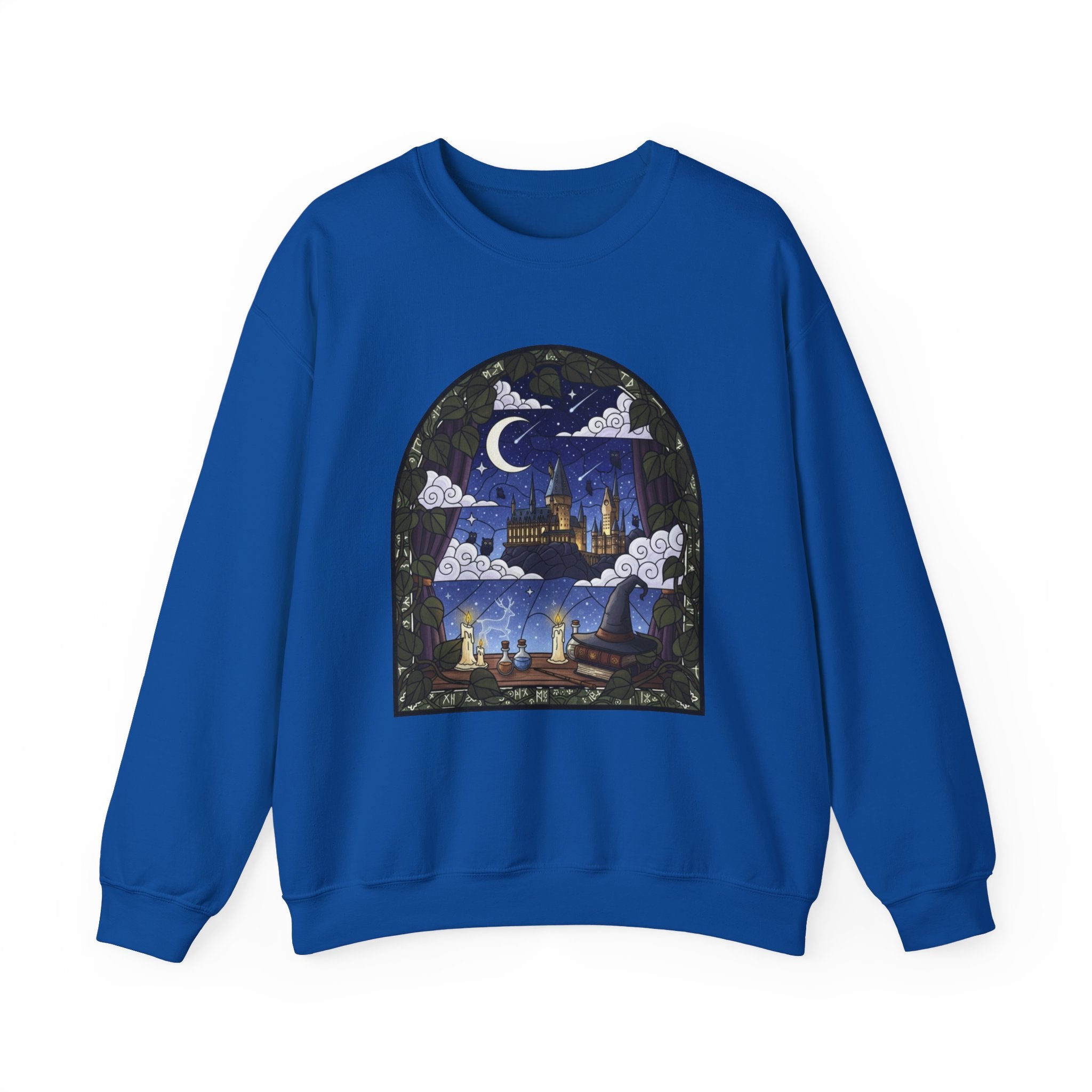 Magical Night Castle Crewneck Sweatshirt