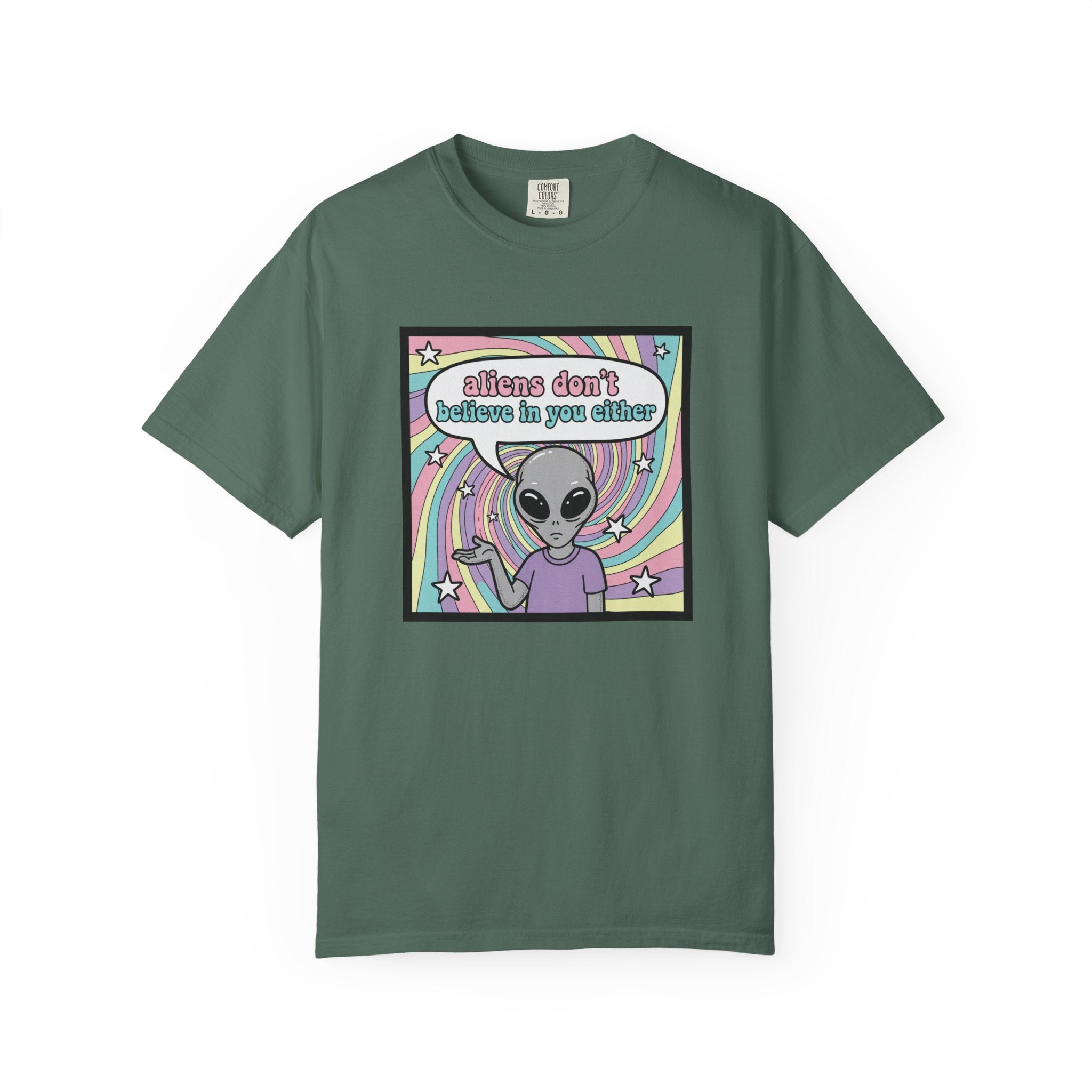 Aliens Don't Believe in You Either | Pastel Retro T-shirt