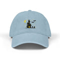 Haunted House Embroidered Denim Hat | Halloween Cap