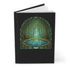 Enchanted Willow Tree Forest Koi Pond Notebook