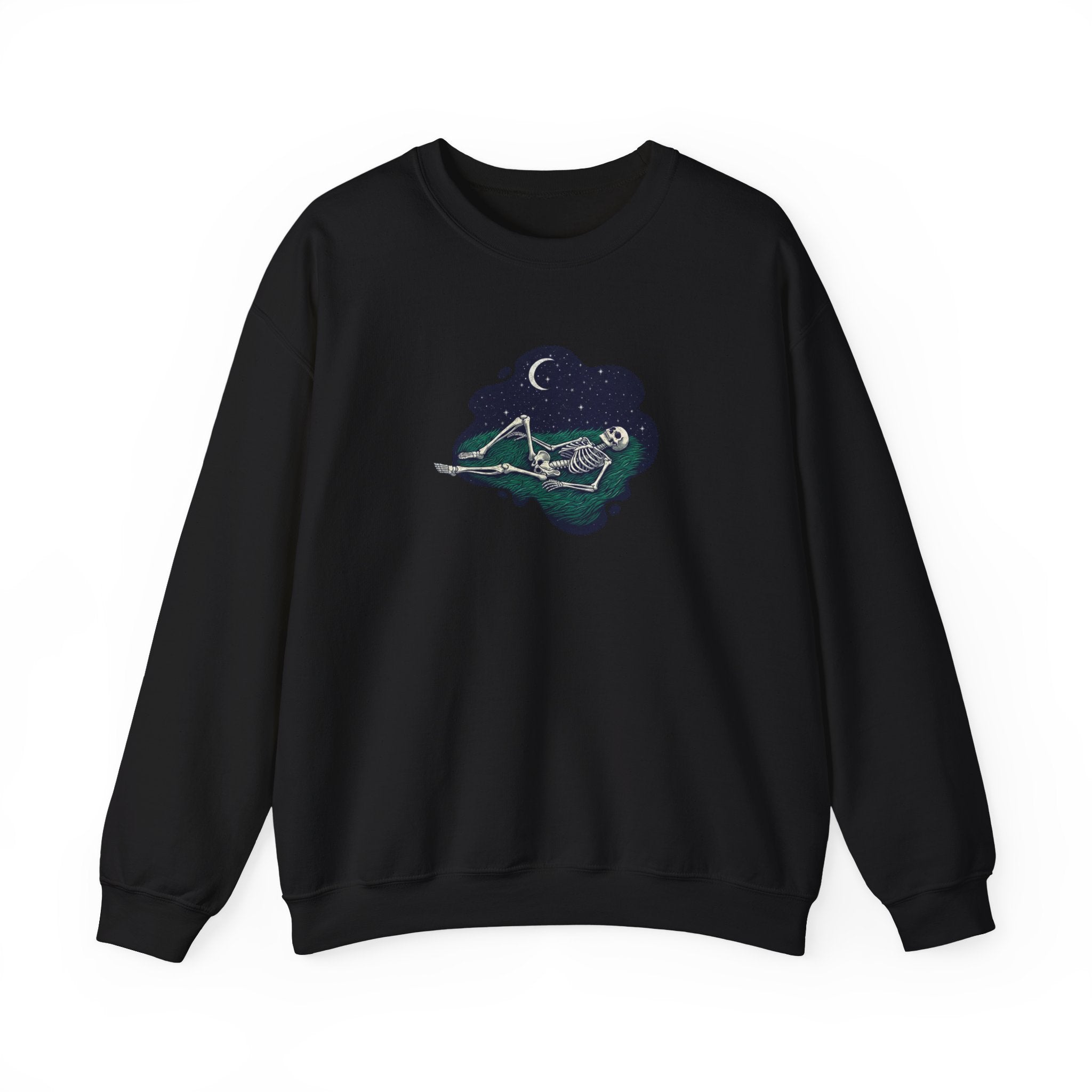 Stargazing Skeleton Crewneck Sweatshirt